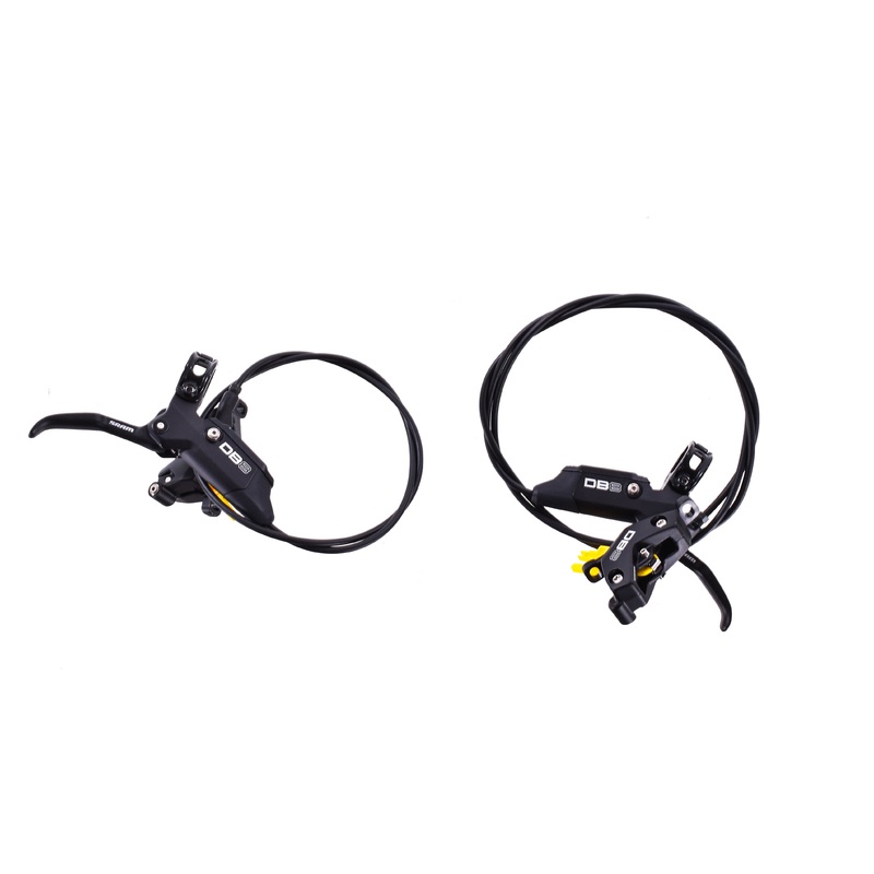 USED SRAM DB8 4-piston Hydraulic Disc Brake Lever and Caliper Set Front and Rear