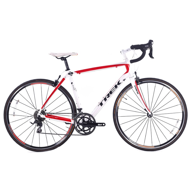 USED Trek Domane 2.3 Aluminum Road Bike 56cm Shimano 105 2×10 speed White/Red