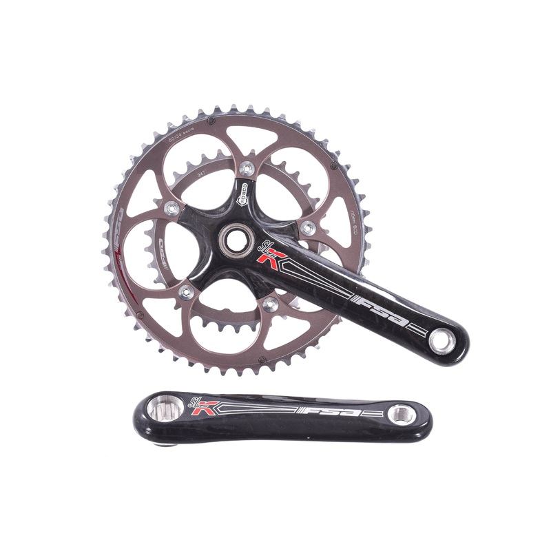 NEW old stock FSA SL-K Compact Carbon Crankset 170mm 50/34T MegaExo 24mm Shimano Spindle 2×10 110mm BCD
