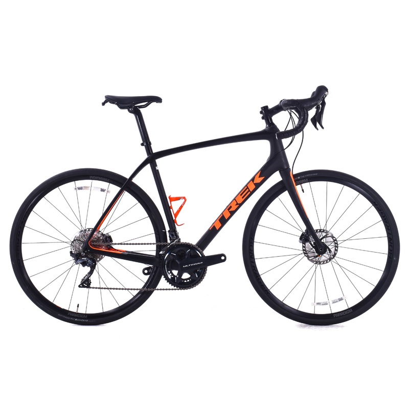 USED 2019 Trek Domane SL 6 58cm Carbon Disc Road Bike Shimano Ultegra 2×11 speed Black/Orange
