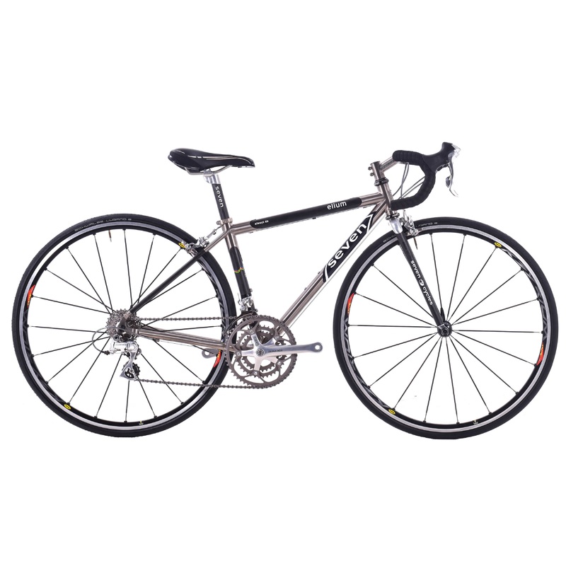 USED Seven Elium Titanium / Carbon 50cm Dura-Ace 7703 3×9 speed Road Bike