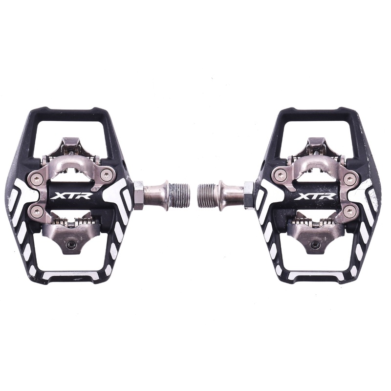 USED Shimano XTR PD-M9120 SPD Pedals Mountain bike Dual Sided w/ Platform