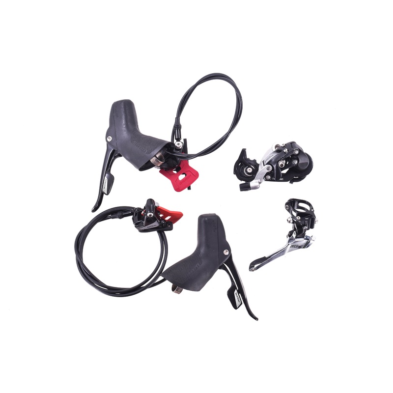 USED SRAM Rival 22 2×11 speed Mechanical Shifting Groupset w/ Hydraulic Brakes Front/Rear Derailleurs