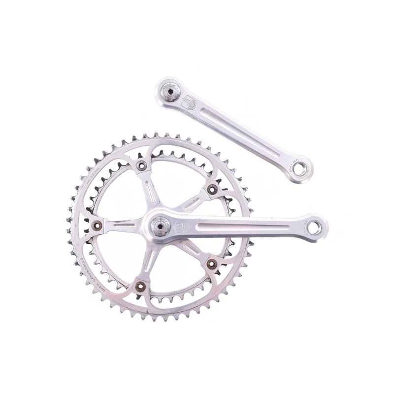 USED Vintage Campagnolo Super Nuovo Record Strada Crankset 170mm 52/42T Square Taper