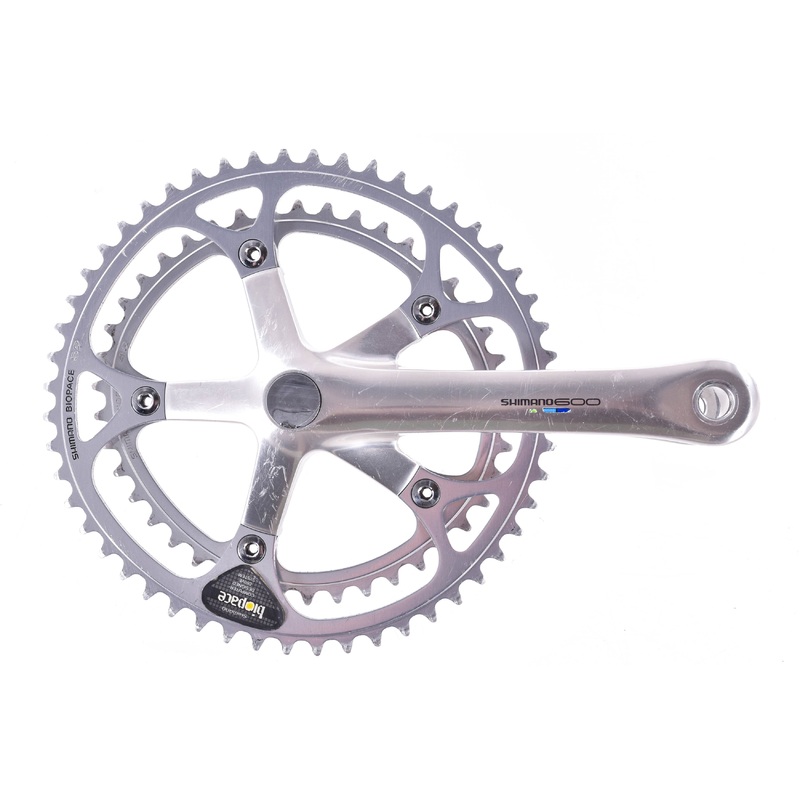 USED Vintage Shimano 600 FC-6400 170mm 52/42T Square Taper Crankset w/ BSA Bottom Bracket