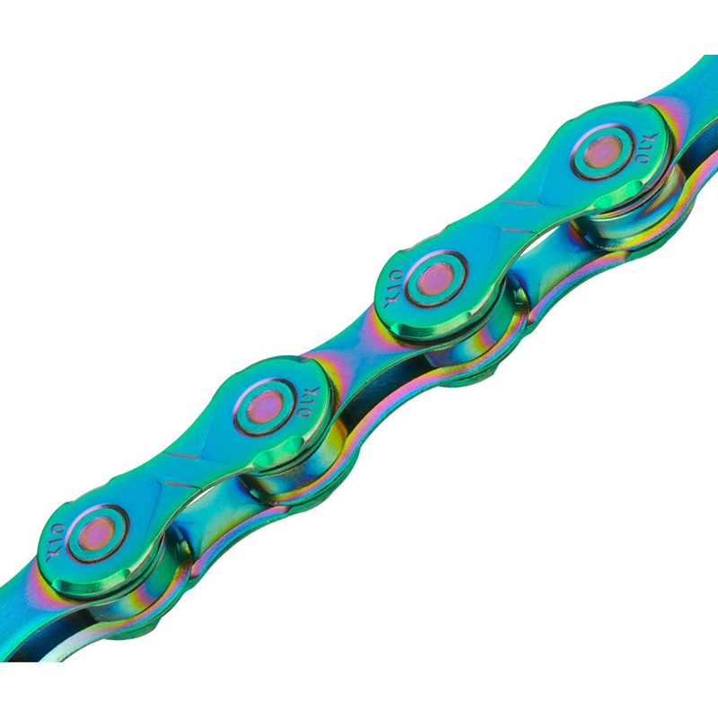 NEW KMC X10 Chain – 10-Speed, 116 Links, Aurora
