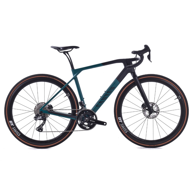 USED 2023 Canyon Grail CF SL 8 Di2 Small Carbon Gravel Bike GRX Di2 815 2×11 DT Swiss Carbon Wheels