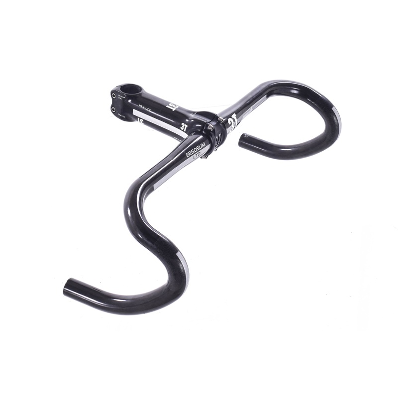 USED 3T Ergosum LTD 44cm Carbon Drop Handlebar w/ 3T ARX-LTD Carbon 120mm Road Stem