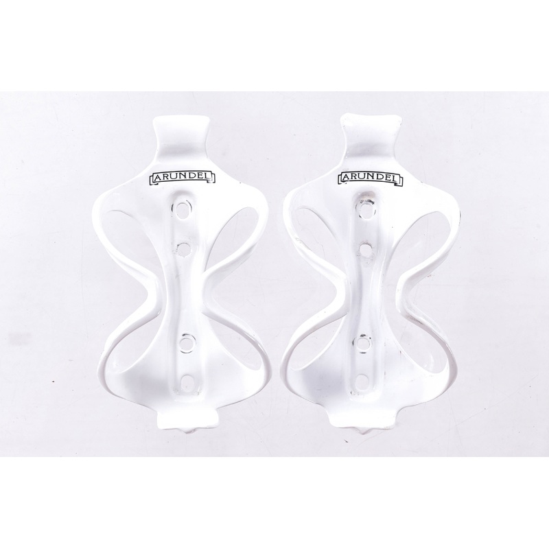 USED Arundel Mandible Carbon Water Bottle Cage Set (2) White