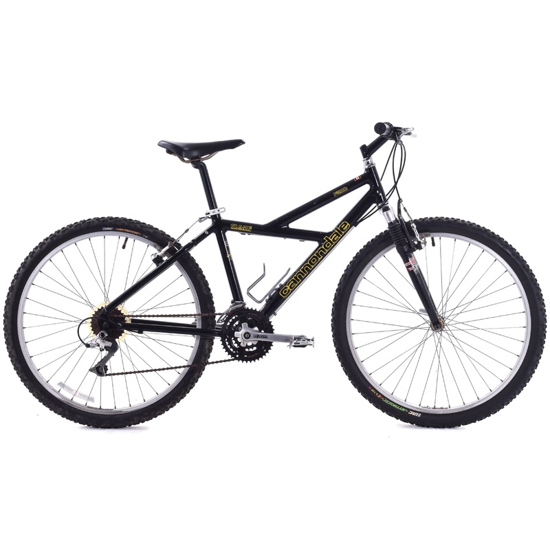 USED Cannondale F300 CAAD1 Aluminum Hardtail Mountain Bike 14″ Frame 26″ Wheel AS IS Project Bike Black