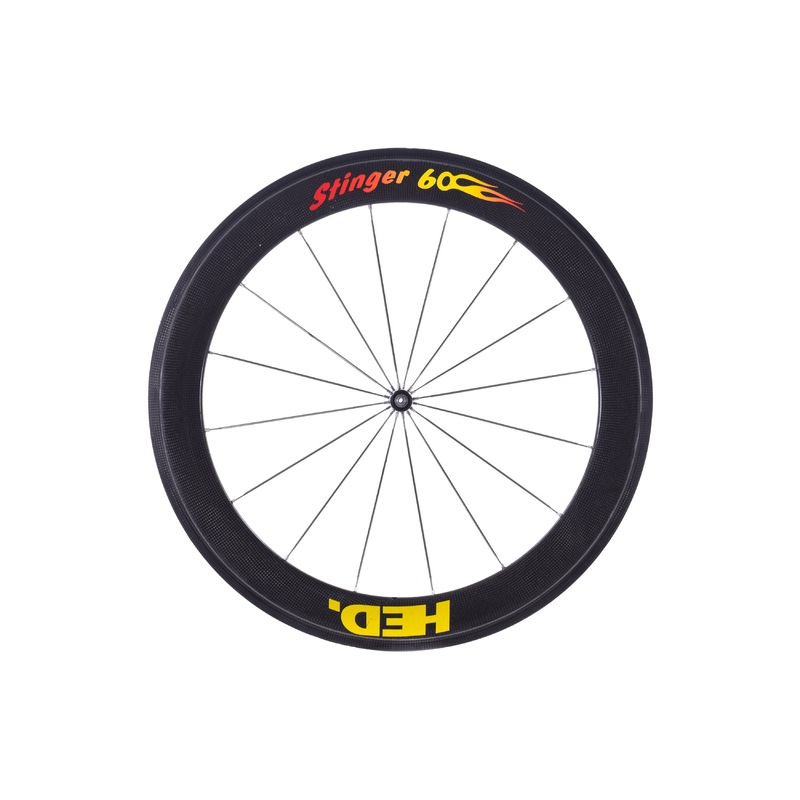 USED HED Stinger 60 650C Carbon Tubular Front Road Wheel