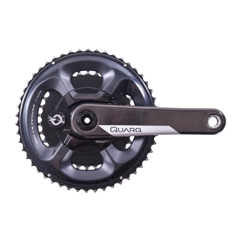 USED Quarq DFour DUB Power Meter Crankset 172.5mm SRAM AXS 50/34T Ultegra Rings