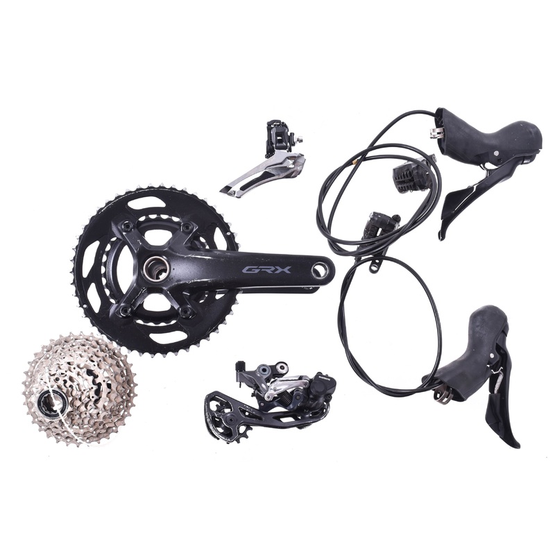 USED Shimano GRX 2×11 speed Hydraulic Groupset ST, FD, RD, CS, FC
