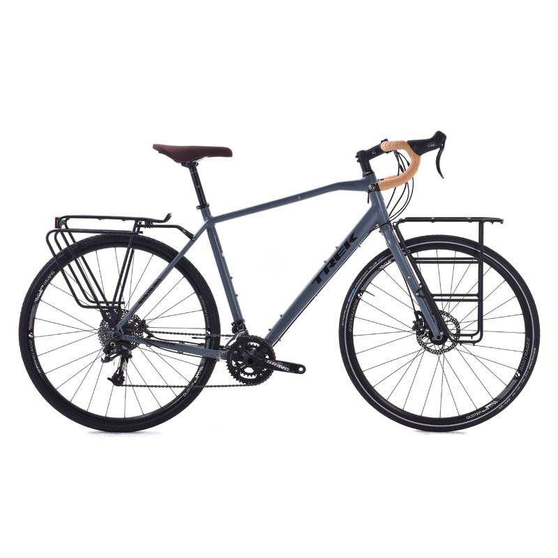 USED Trek 920 61cm Touring Bike Aluminum Gray SRAM 2×10 Speed Front/Rear Racks