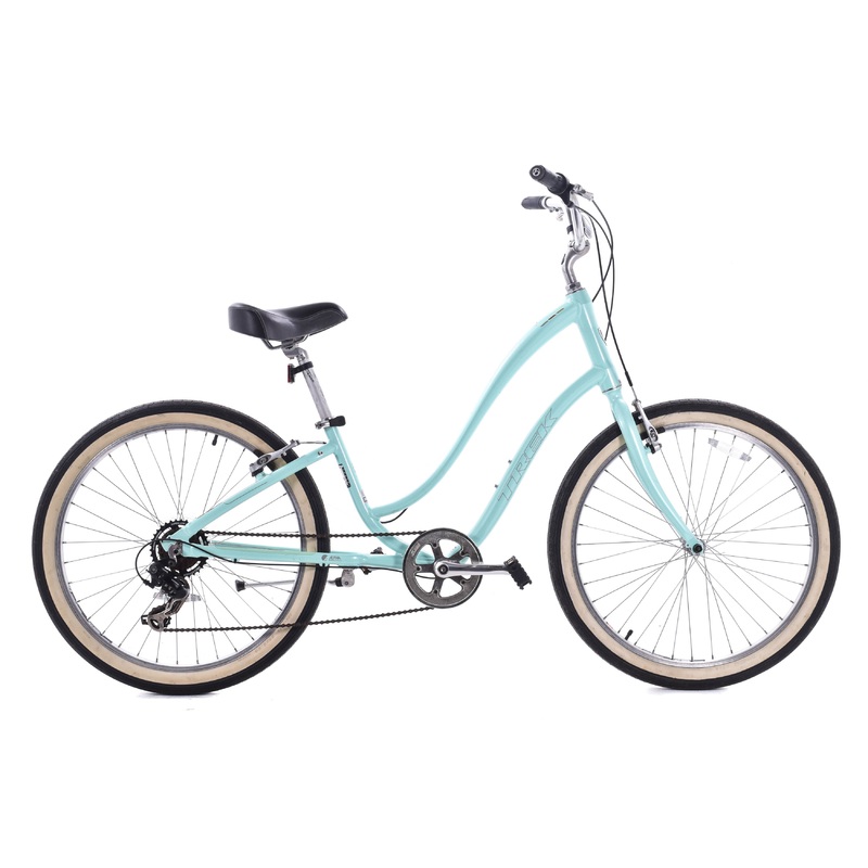 USED Trek Pure Hybrid Cruiser Bike XS/14″ Green Aluminum 1×7 Speed