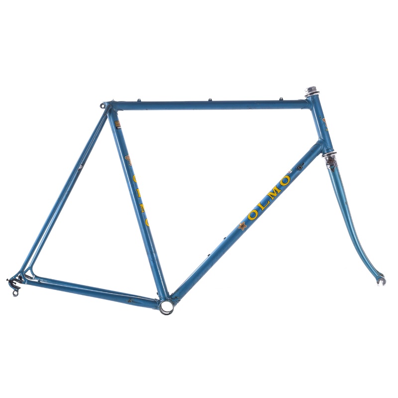USED Vintage Olmo Lugged Columbus Steel Road Frame 58cm Made in Italy