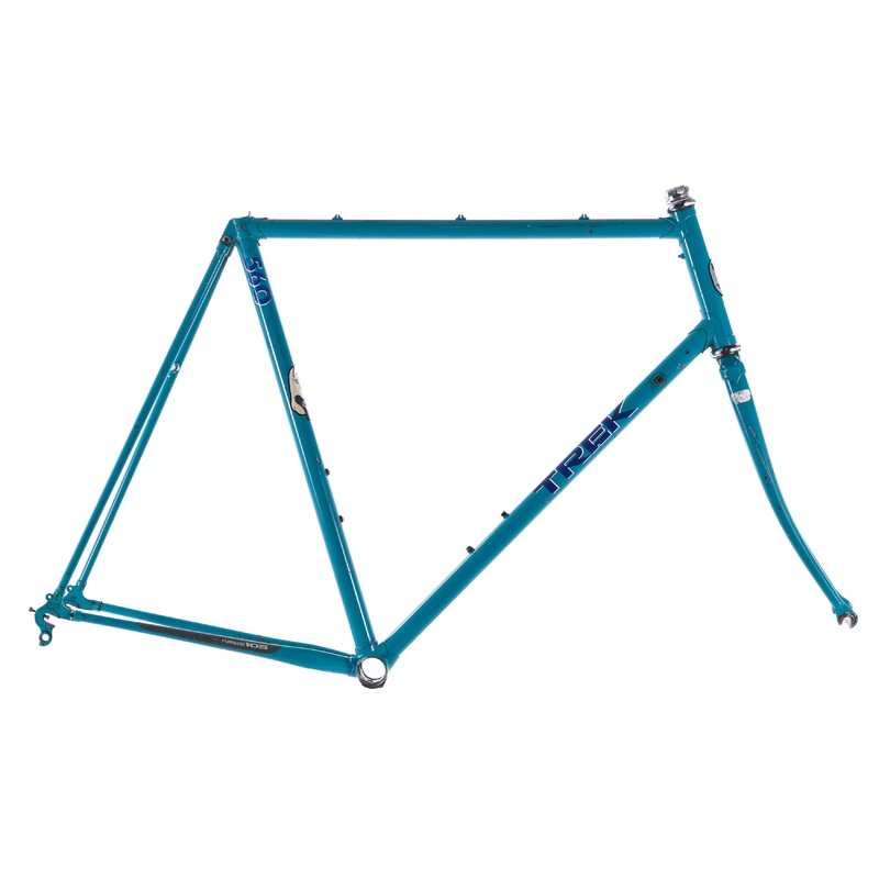 USED Vintage Trek 560 Lugged Steel 60cm Road Frame Diagonal Dropouts