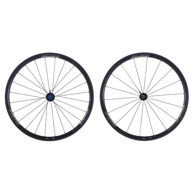 USED Zipp 202 Carbon Tubular 700C Road Wheelset Campagnolo Freehub Rim Brake Quick Release