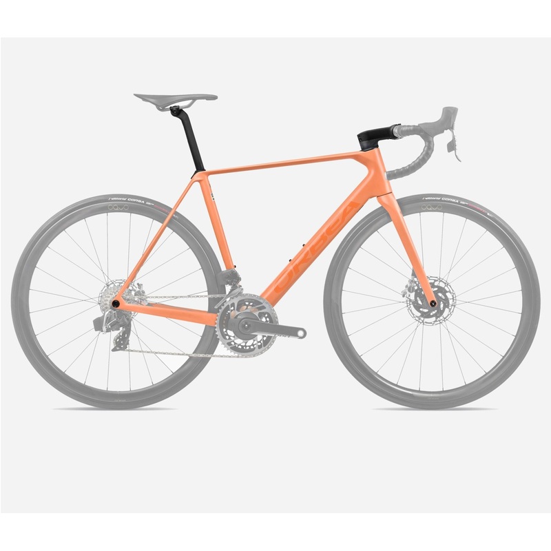 NEW 2025 Orbea Orca OMX Carbon Road Bike Frameset Orange Cloud (Matt) – Stone Blue (Matt-Gloss) 47