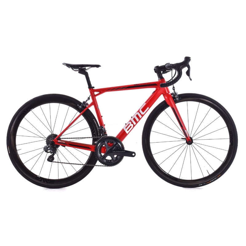 USED 2017 BMC Teammachine SLR01 48cm Carbon Road Bike Ultegra Di2 2×11 ENVE Red