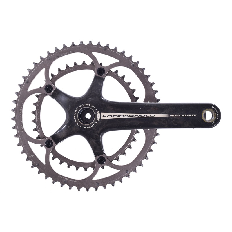 USED Campagnolo Record Carbon Crankset 172.5 53/39t Ultra Torque