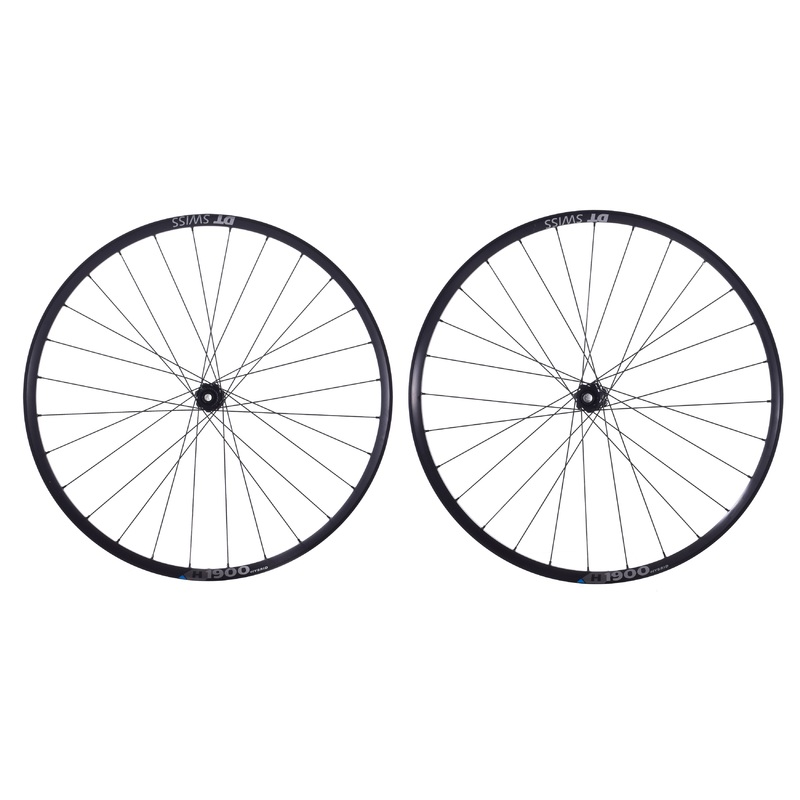 USED DT Swiss H1900+ Hybrid 29″ Wheelset w/ 370 Hubs 6 bolt Disc Shimano Microspline Boost