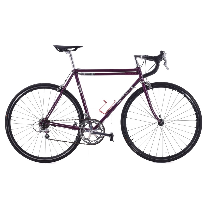 USED Vintage Davidson 54cm Lugged Steel Road Bike Shimano Dura-Ace 2×8 Speed