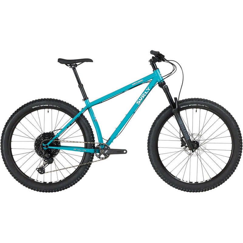 DEMO Surly Karate Monkey Front Suspension Bike – 27.5″, Steel, Lost at Sea Blue, Medium, GRADE TEST