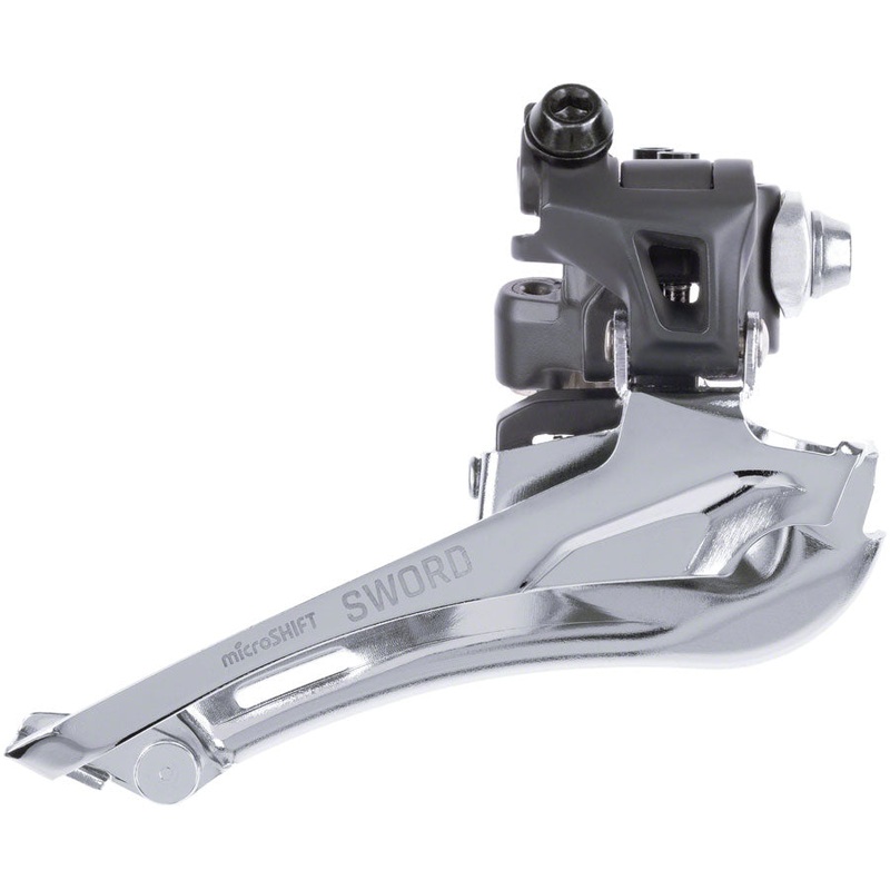 NEW microSHIFT Sword Front Derailleur – 10-Speed, Double, 46-52t Max Ring, Braze-On, Sword Compatible