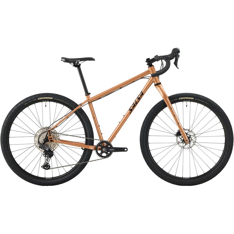 NEW Salsa Fargo GRX 610 1×12 Adventure Bike – 29″, Steel, Brass XS