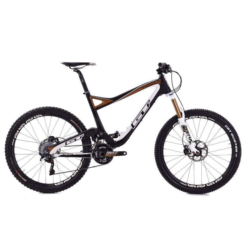 USED 2014 GT Sensor Team 27.5″ Carbon Full Suspension Mountain Bike XL Shimano XTR 3×10 speed Fox Kashima