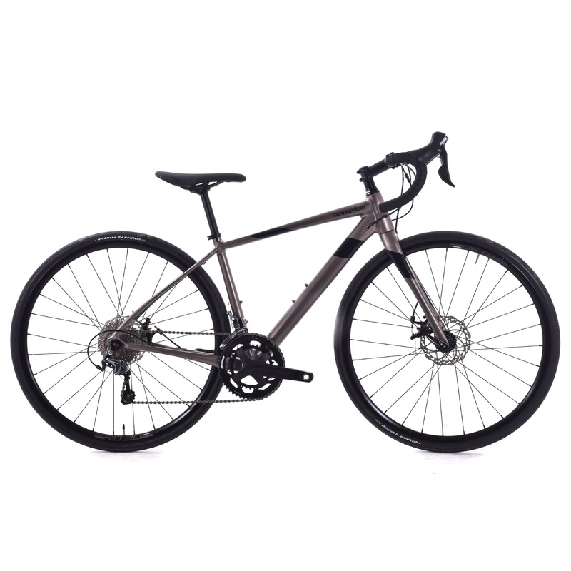 USED Cannondale Synapse Tiagra Disc 48cm Aluminum Road Bike Shimano 2×10 speed Metero Gray
