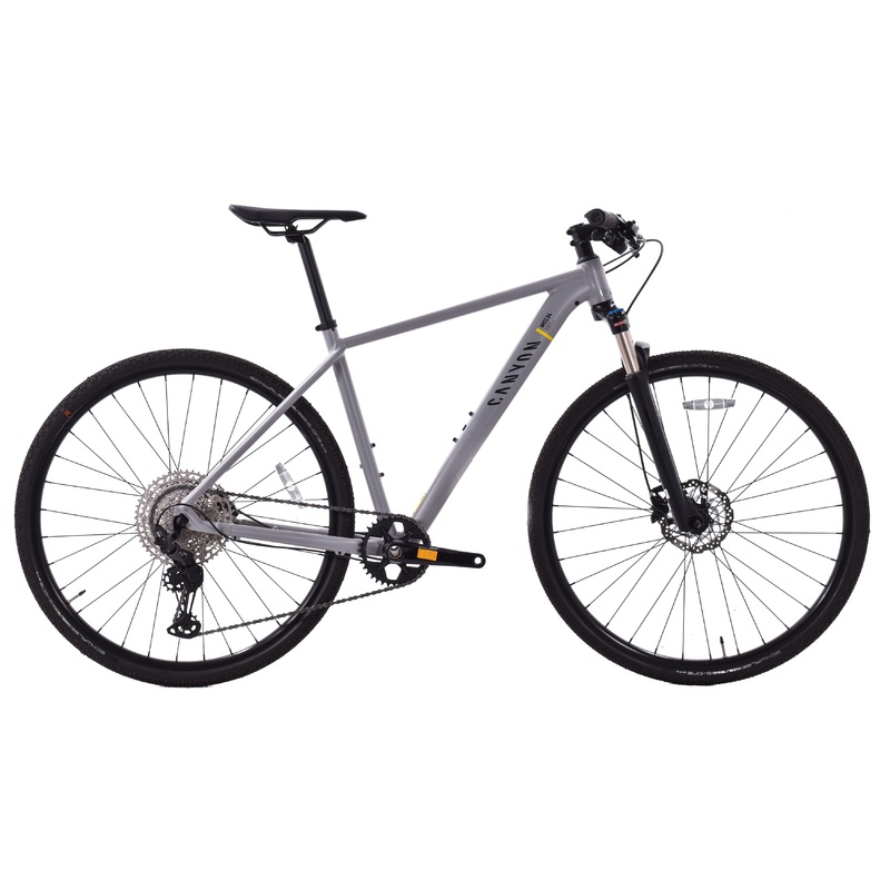 USED Canyon Pathlite 6 Alloy Gravel Hybrid Bike Small 1×12 Speed Gray/Black