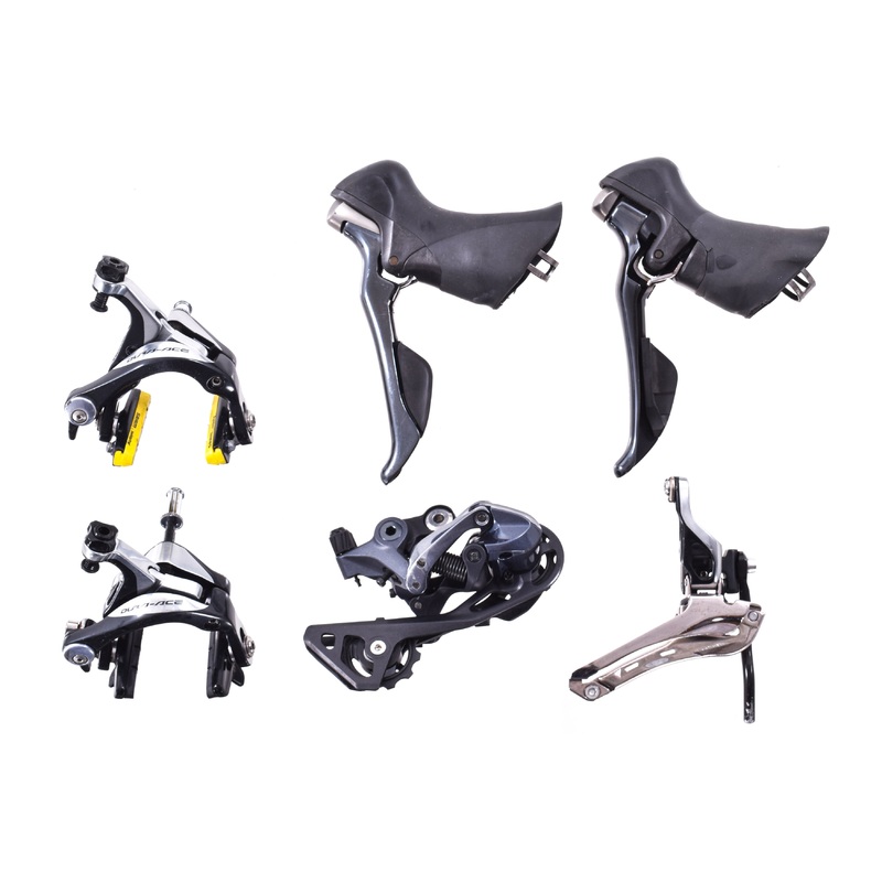 USED Shimano Dura-Ace 9000/Ultegra R8000 Mechanical Rim Brake Groupset 2×11 speed Shifters, Brakes, Derailleurs