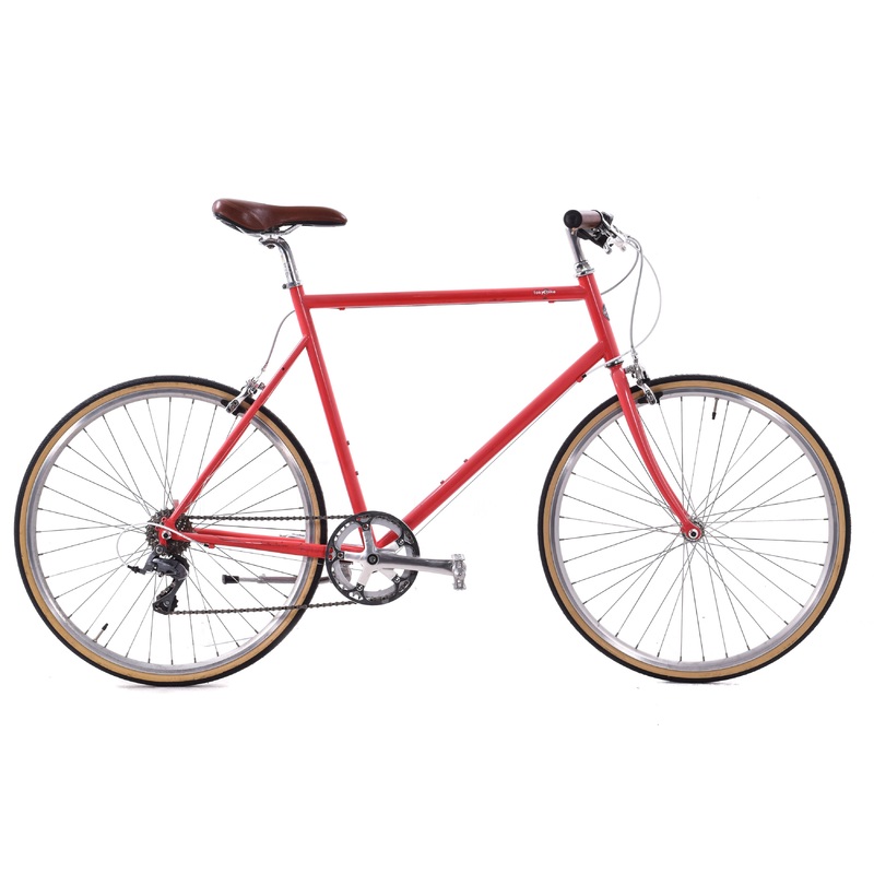 USED Tokyobike Large Steel 1×8 Speed Hybrid Pink 650c Wheels