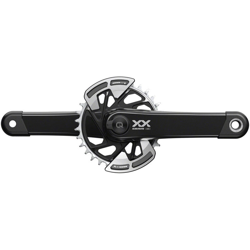 NEW SRAM XX Eagle T-Type AXS Power Meter (Spindle) Wide Crankset – 12-Spd, 32t Chainring, Direct Mount, 2-Guards, PM DUB Spindle, Black 165mm