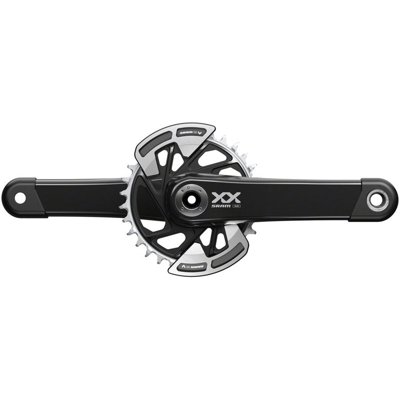 NEW SRAM XX Eagle T-Type Wide Crankset – 12-Speed, 32t Chainring, Direct Mount, 2-Guards, DUB Spindle Interface, Black 165mm