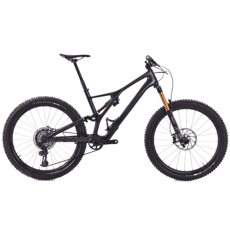 USED 2019 S-Works Stumpjumper 27.5″ Large Full Suspension Mountain Bike Carbon w/ Carbon Wheels SRAM XX1 Eagle 1×12 Fox Factory 36