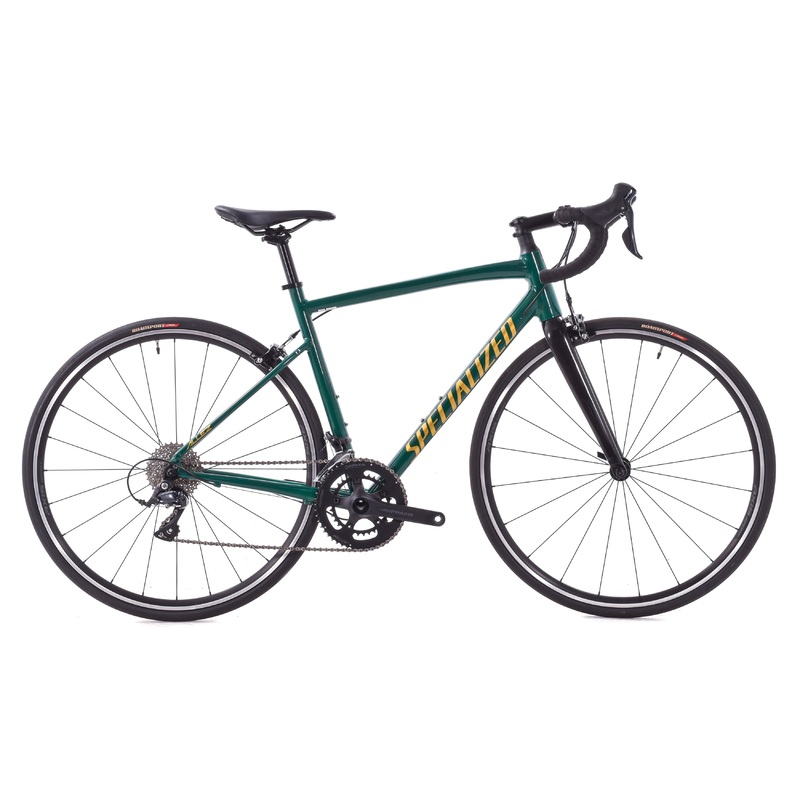 USED 2022 Specialized Allez E5 54cm Road Bike Shimano Sora 2×9 speed Green