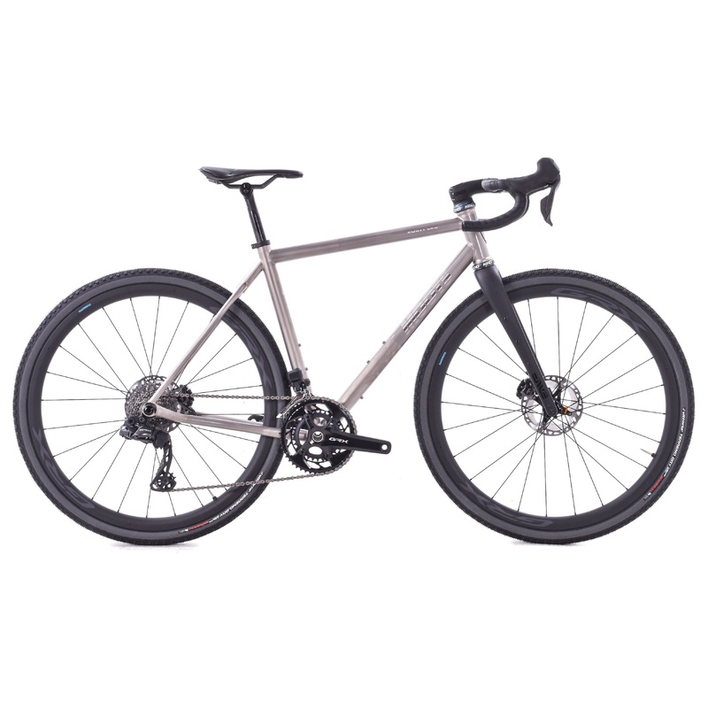 USED 2024 Moots Routt CRD 54cm Titanium Gravel Bike Shimano GRX Di2 2×12 speed 700C Carbon Wheels