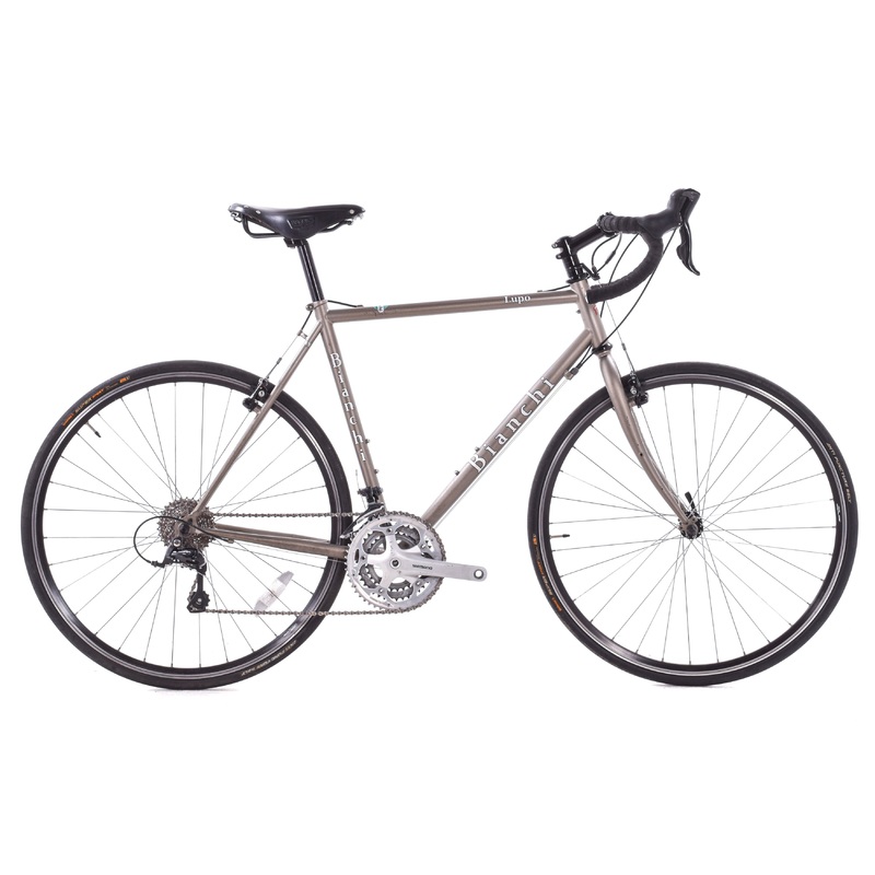 USED Bianchi Lupo Steel Road Bike 55cm Shimano 3X9 Cantilever Brakes