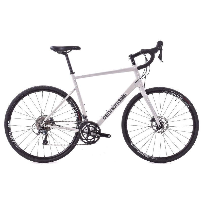 USED Cannondale Synapse AL2 Disc 58cm Road Bike Shimano Tiagra 2×10 speed White