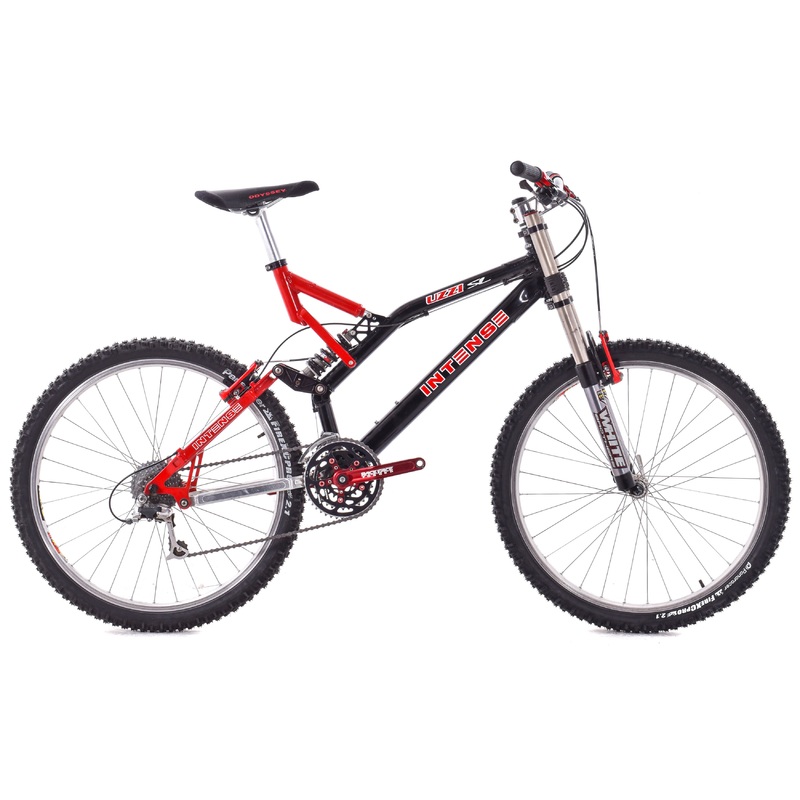 USED Intense Uzzi SL Large Mountain Bike 3×8 Speed White Brothers Fork Shimano Deore