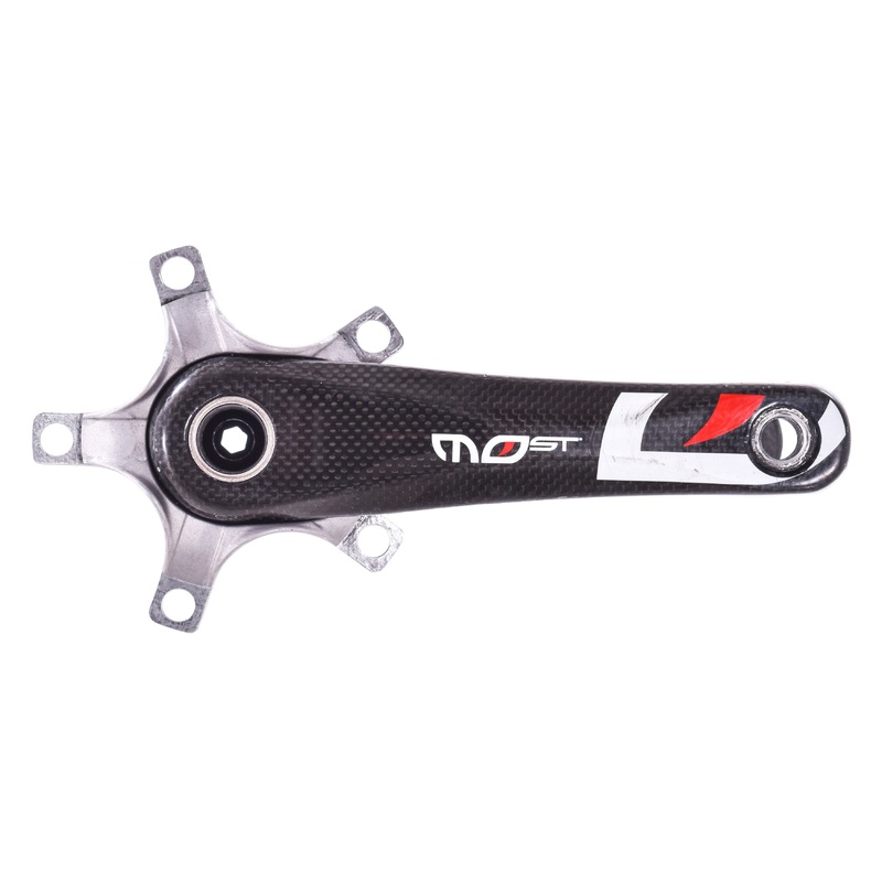 USED Pinarello MOST 170mm Carbon Road Crank 110mm BCD 24mm spindle MegaEXO threaded Bottom Bracket