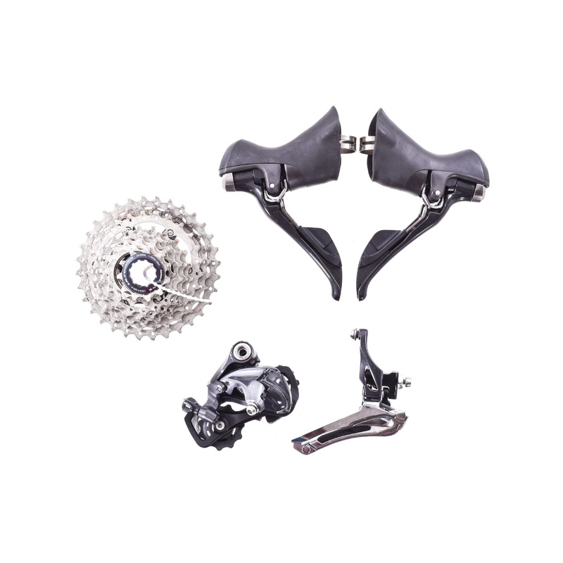 USED Shimano Ultegra 6800 2×11 speed Partial Groupset Shifters Derailleurs ST FD Braze On RD Short Cage