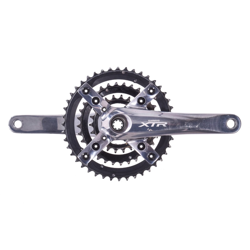 USED Shimano XTR FC-M960 175mm 44/32/22T Triple Crankset Mountain Hollowtech II