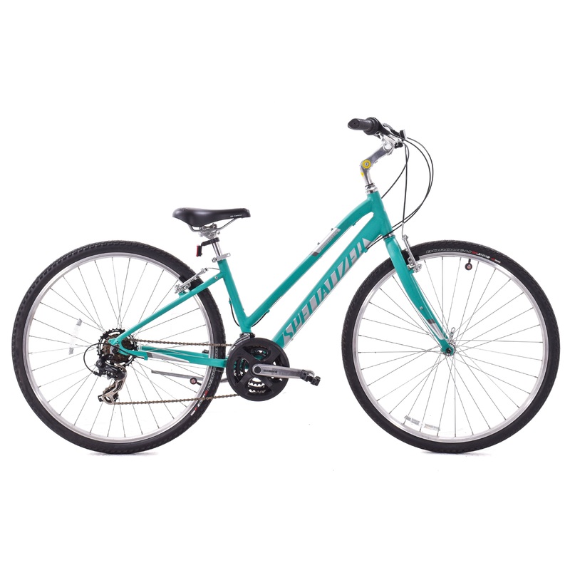 USED Specialized Crossroads Small Step Thru Hybrid Mint Green 3×7 Speed