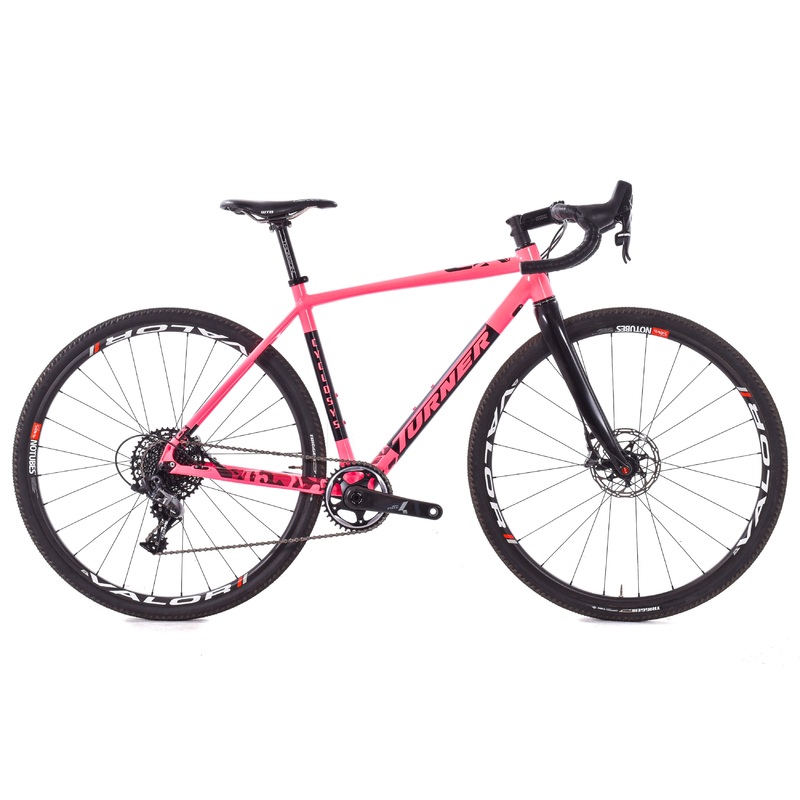 USED Turner Cyclosys 52cm Aluminum Cyclocross / Gravel Bike SRAM Force 1×11 Pink/Black