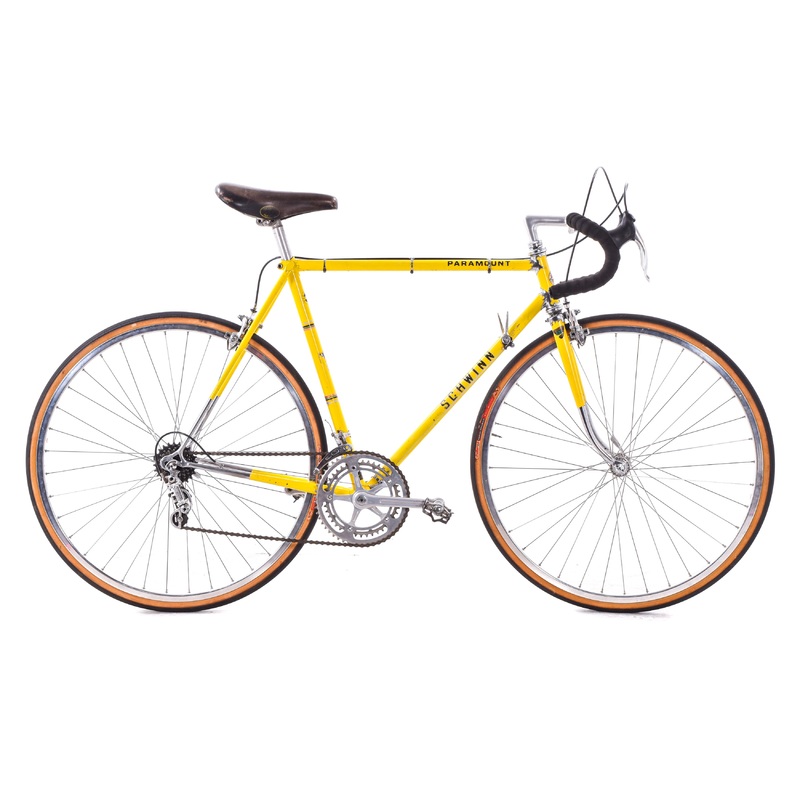 USED Vintage 1968 Schwinn Paramount 56cm Lugged Steel Road Bike Reynolds 531 Campagnolo Nuovo Record 2×6 Yellow- AS IS