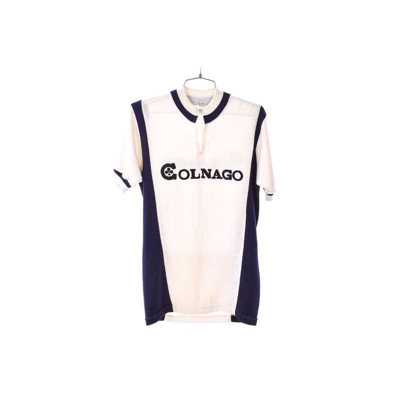USED Vintage Colnago Medium Jersey 100% Wool Short Sleeve Half Zip